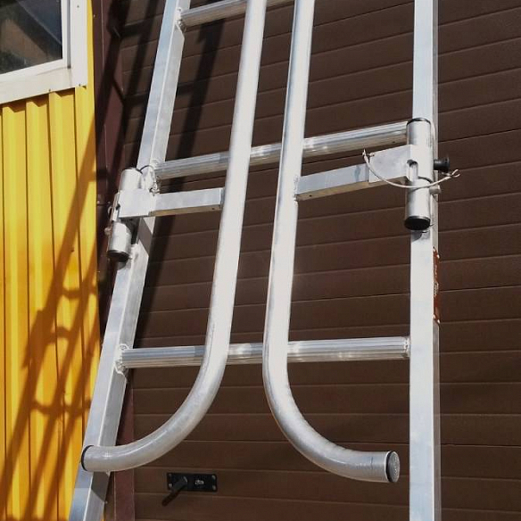 Лестницы приставные наклонные алюминиевые ЛПНА-М-4,2СПШ; ЛПНА-М-4,2М; ЛПНА-М-6,0