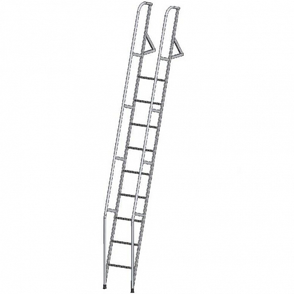 картинка Лестница приставная наклонная алюминиевая ЛПНА-М-3,25М