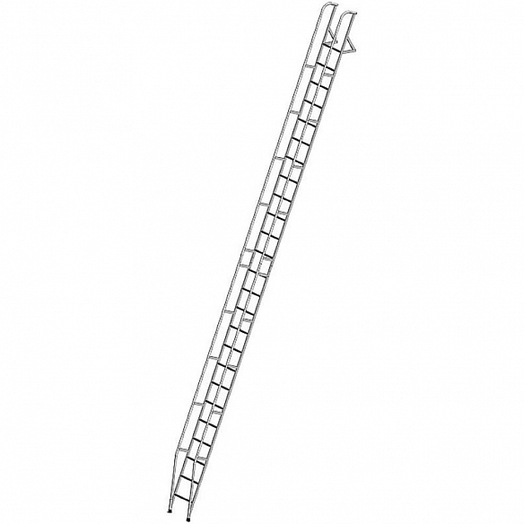 картинка Лестницы приставные наклонные алюминиевые ЛПНА-М-8,2; ЛПНА-М-8,2М
